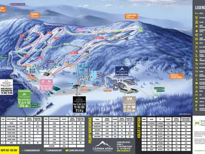 Pistenplan Czarna Gora