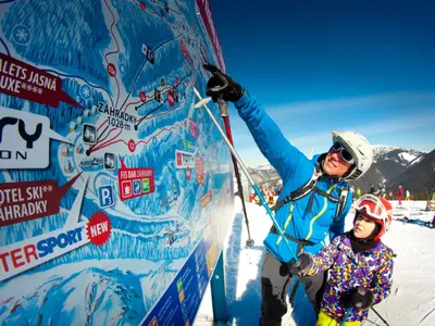 Übersichtliche Beschilderung in Jasná © Tatry Mountain Resorts