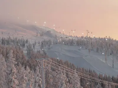 Blick auf das Skigebiet Ski Levi © Levi Ski Resort