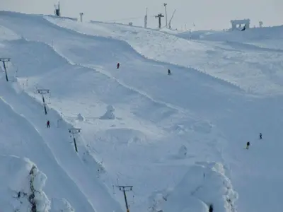Blick auf die Pisten im Skigebiet Ski Levi © Levi Ski Resort