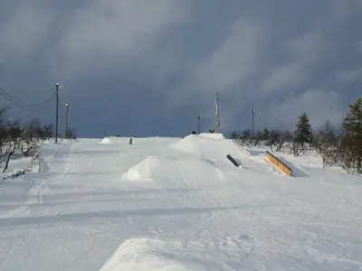 Freestyle Park im Skigebiet Saariselkä © Ski Saariselkä