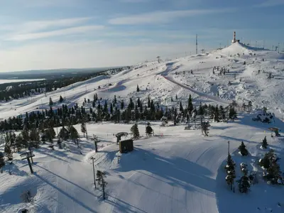 Blick auf die Pisten © Ruka Ski Resort