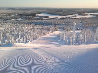 Panoramablick im Skigebiet Ruka-Kuusamo