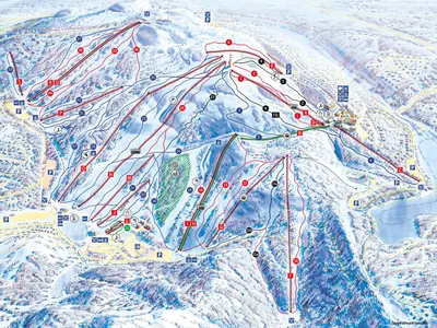 Pistenplan Ruka-Kuusamo