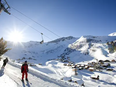 Blick auf das Dorf Malbun © Liechtenstein Marketing
