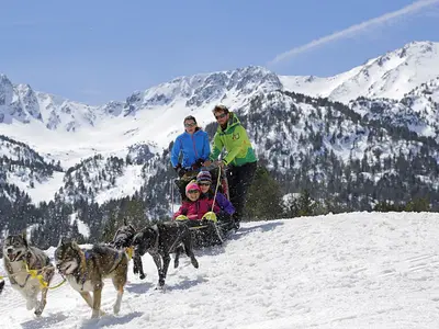 Hundeschlittenfahrt in Grandvalira © Grandvalira
