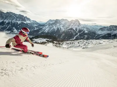 Skifahren am Grubigstein © Tiroler Zugspitz Arena/C. Jorda