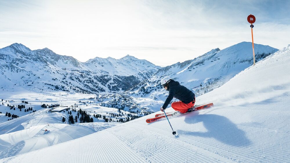 Skifahrerin in Obertauern