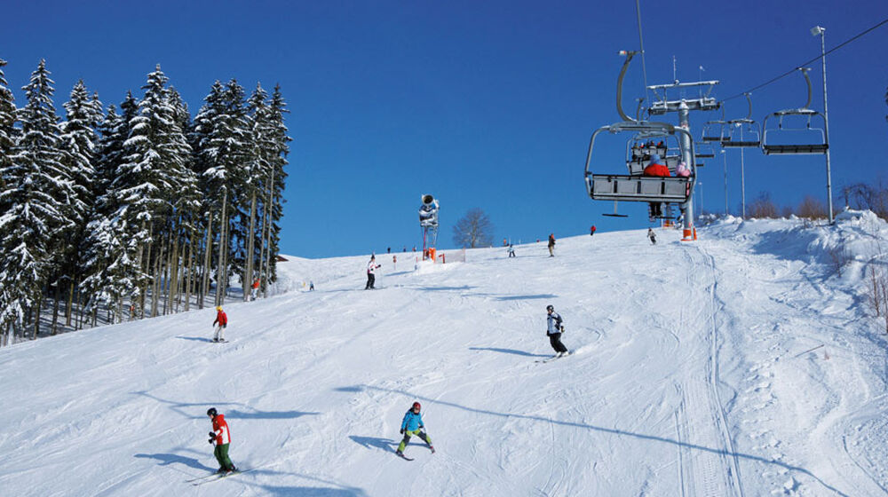 Skipiste in Schöneck