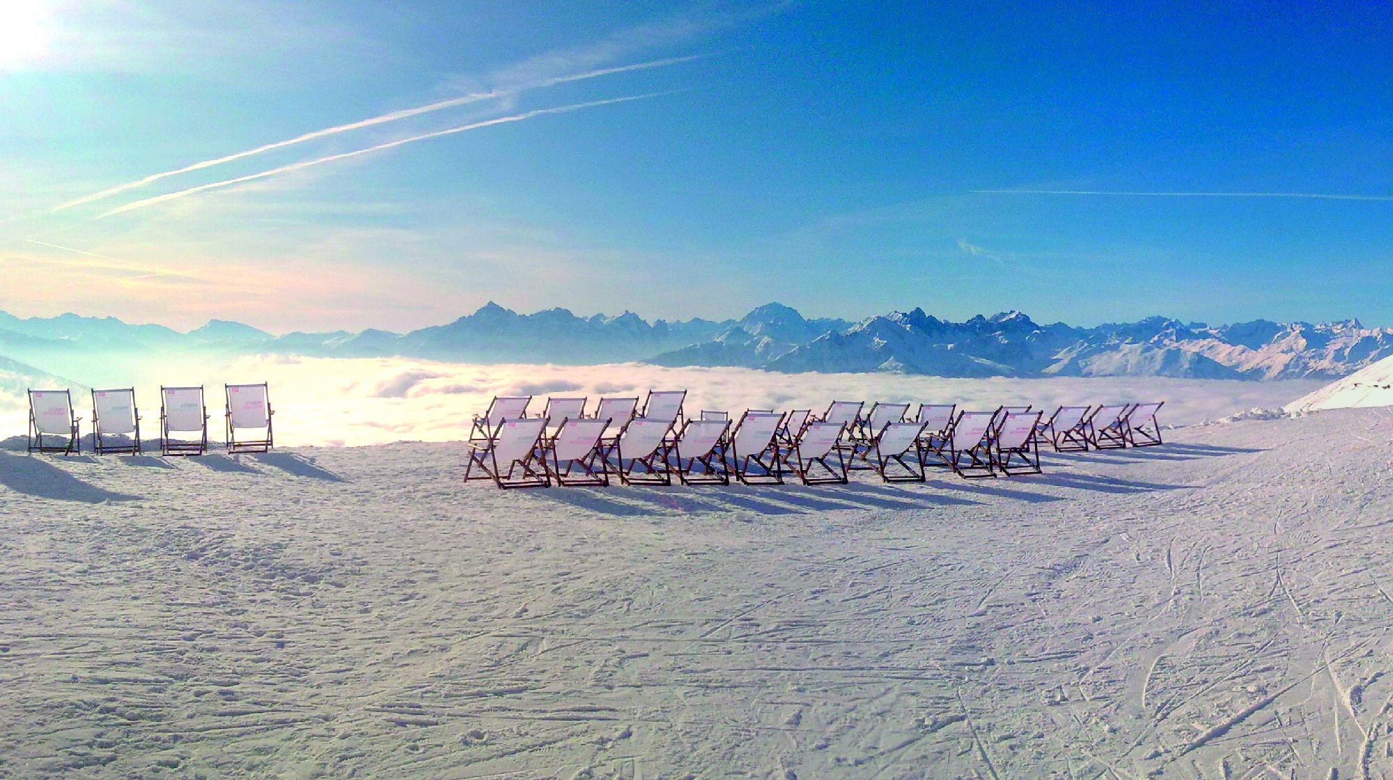 Sonnenliegen auf der Nordkette - Seegrube