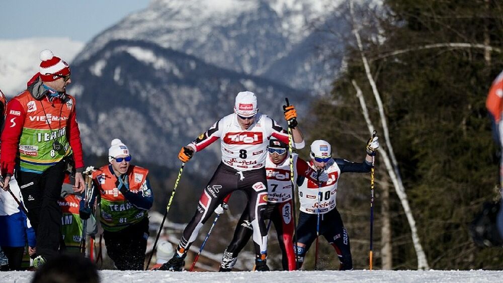 Wettkampflauf in der nordischen Kombination