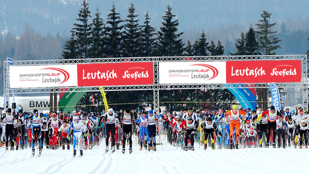 Start beim Ganghoferlauf in Leutasch 