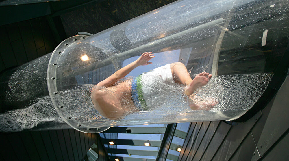 Rutschpartie zum Zuschauen