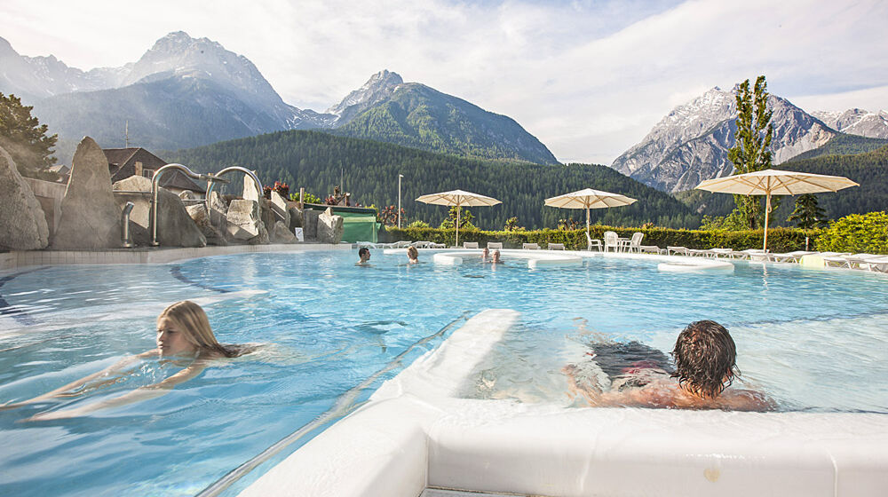 Außenpool der Engadin Therme