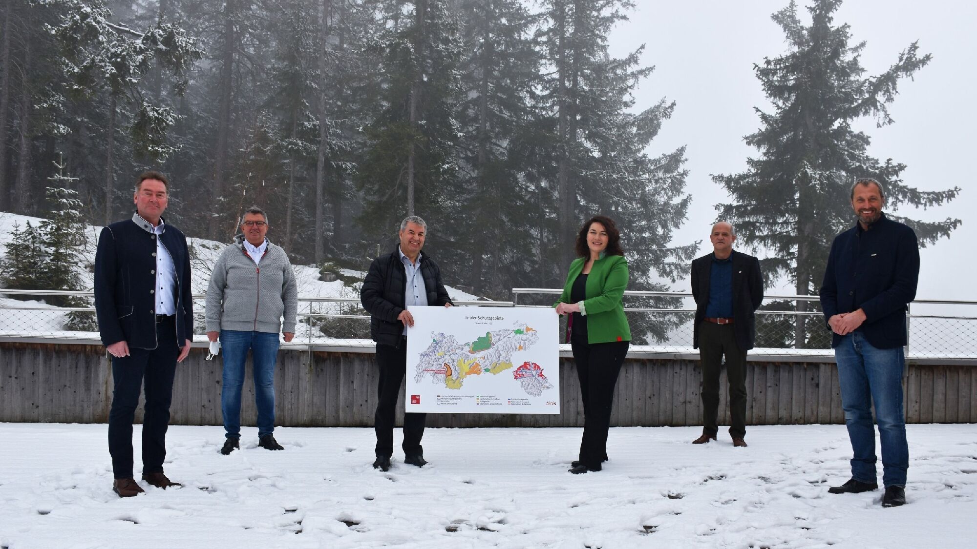 v. li.: Elmar Haid, Bürgermeister St. Leonhard im Pitztal, Josef Raich, Bürgermeister Kaunertal, Han