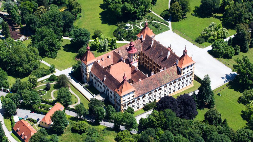 Blick auf das Schloss Eggenberg