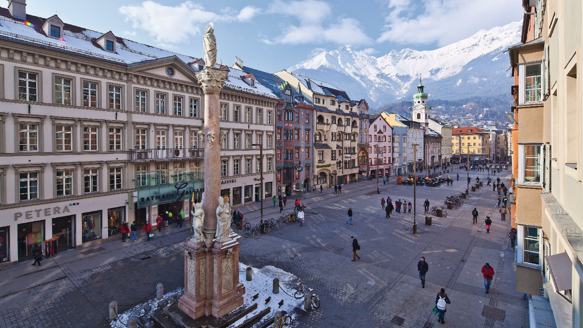 Die Maria-Theresien-Strasse in Innsbruck
