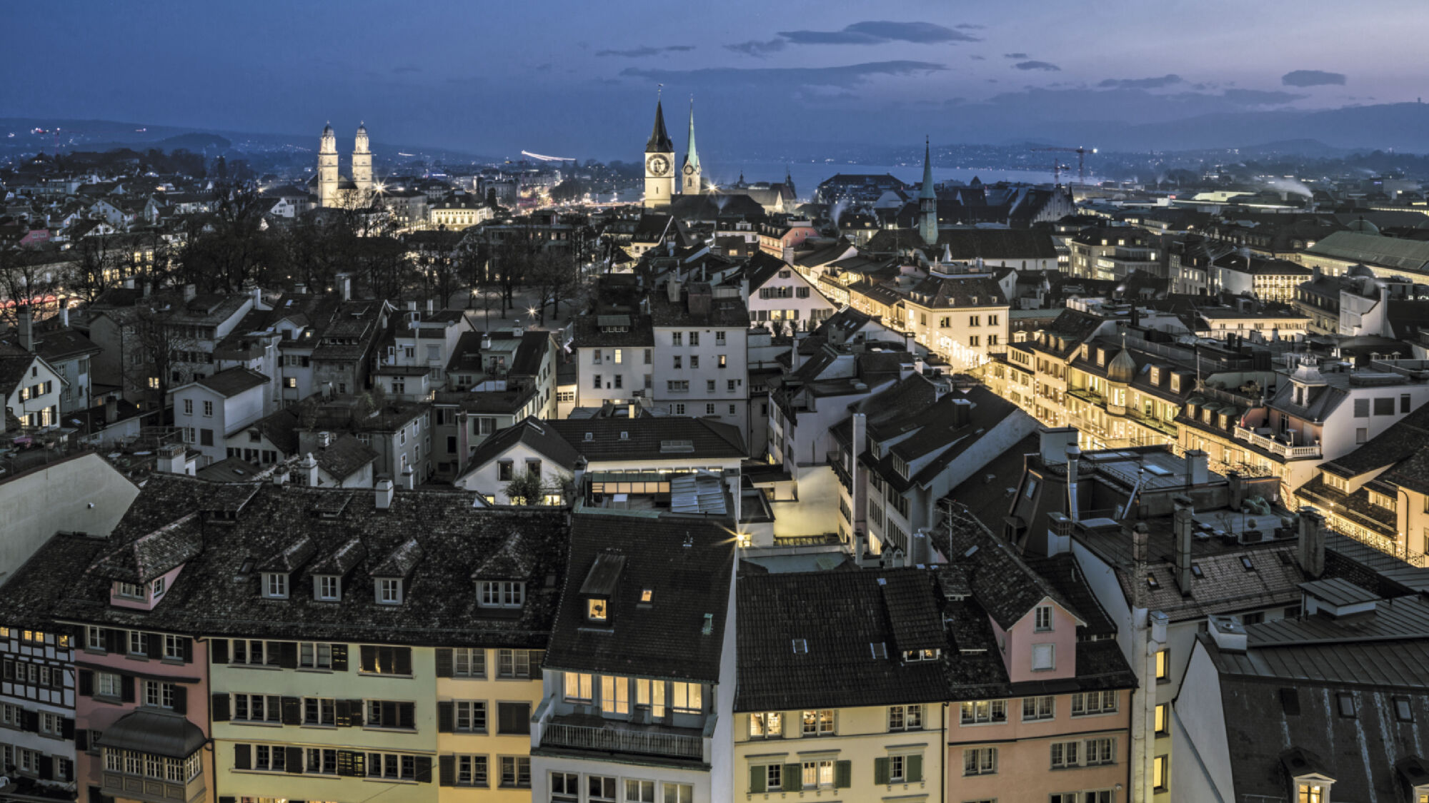 Panoramablick auf Zürich