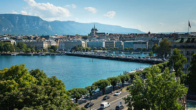 Blick auf Genf