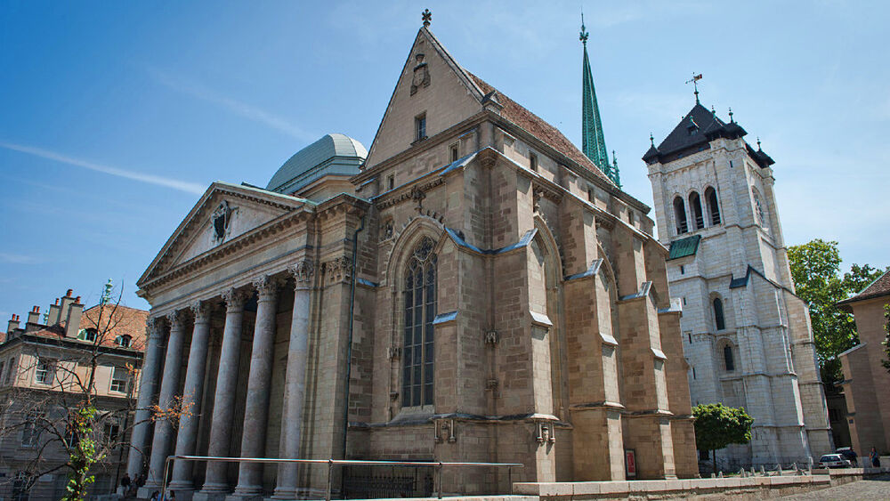 Die St. Pierre Cathedrale in Genf