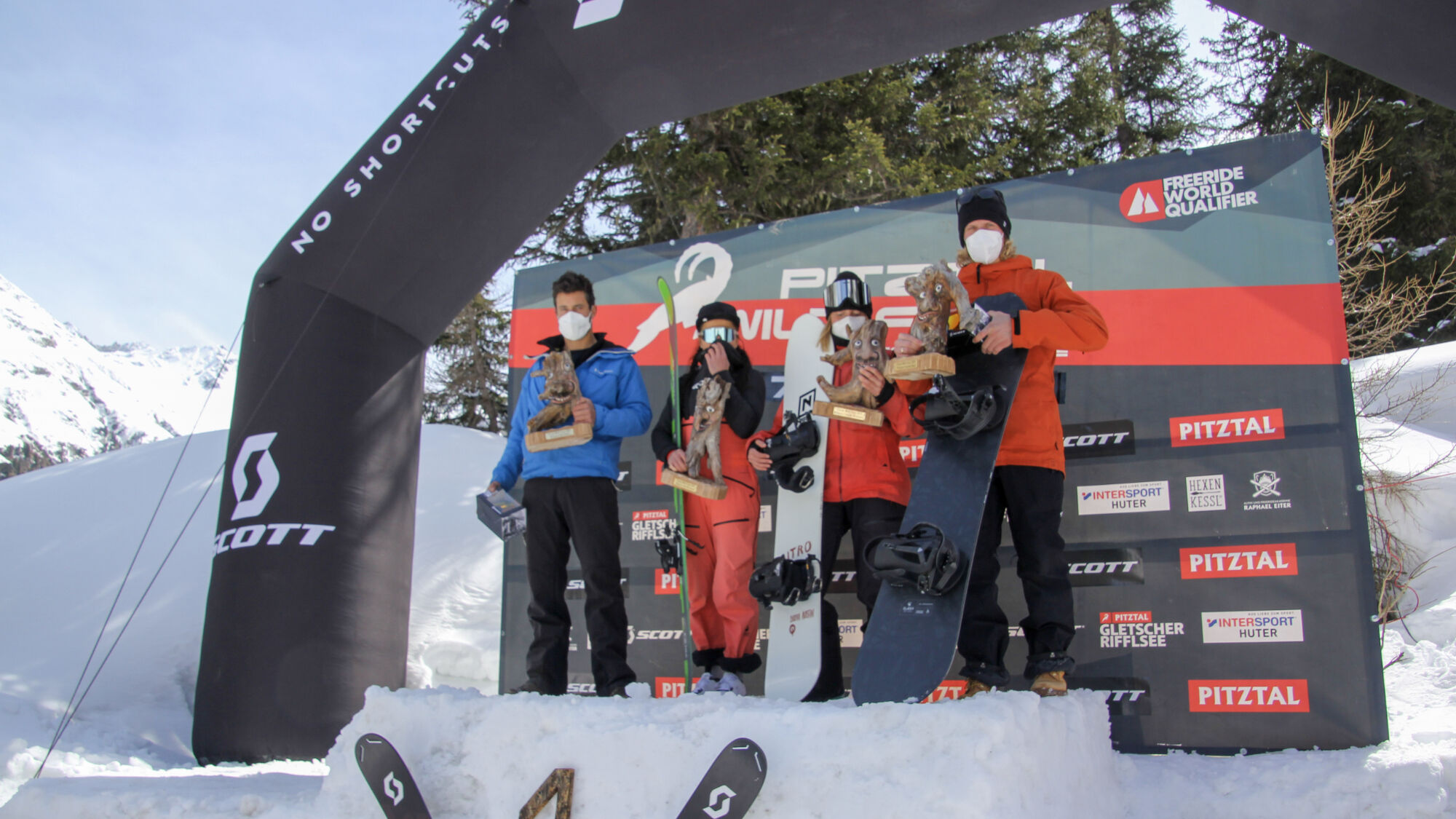 Stolze Gewinner beim Wild Face 2021