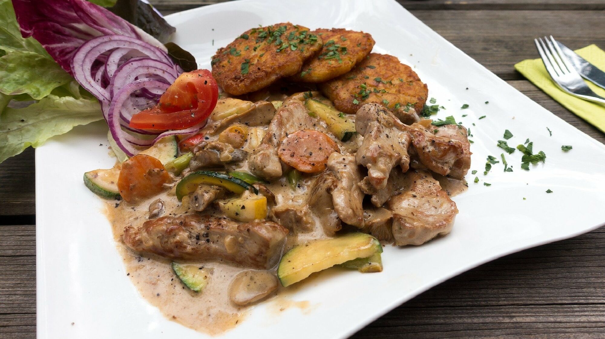 Zürcher Geschnetzeltes mit Rösti