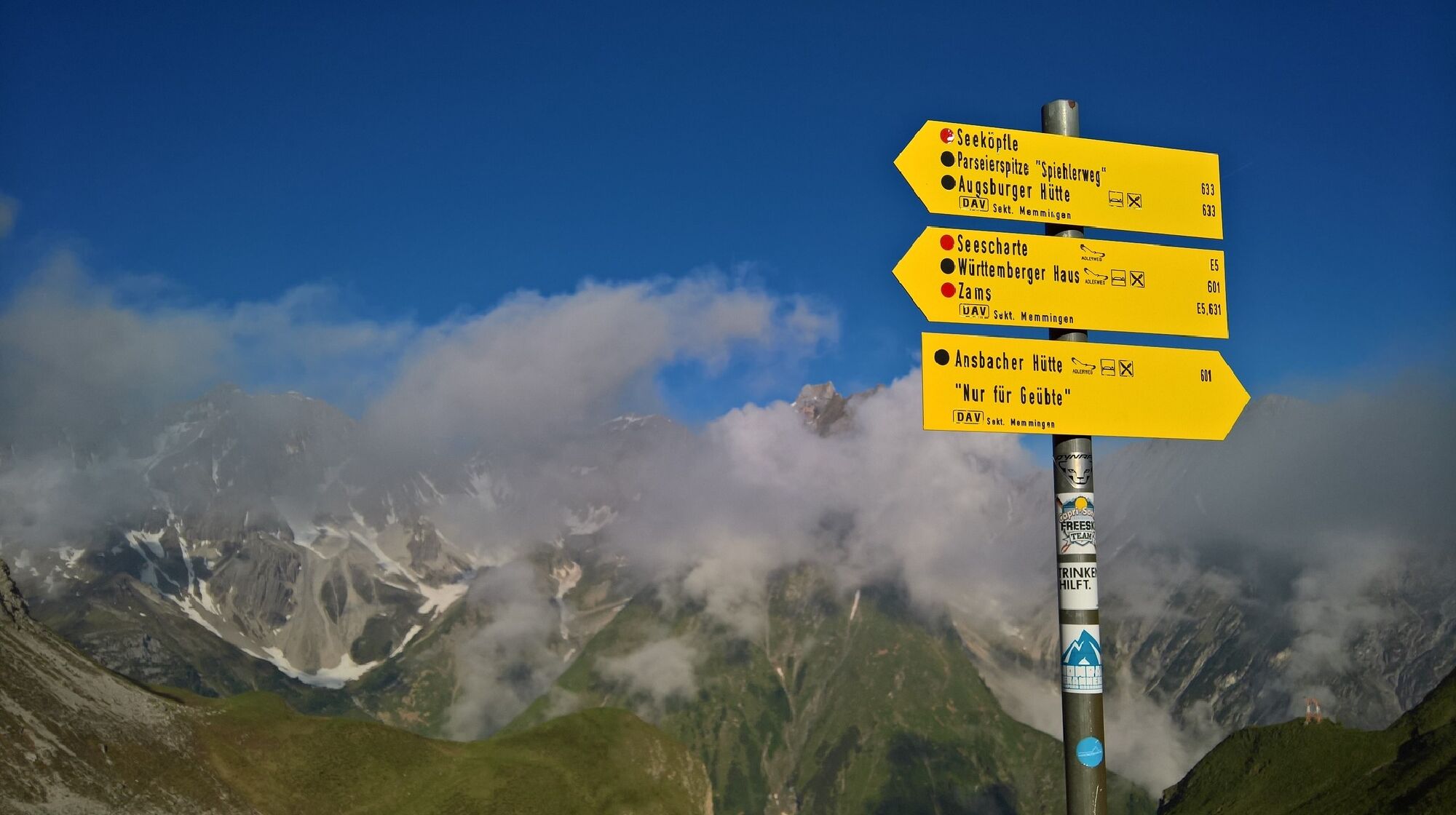 Gut ausgeschilderte Wege