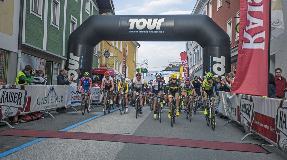 Beim Start des Radmarathons