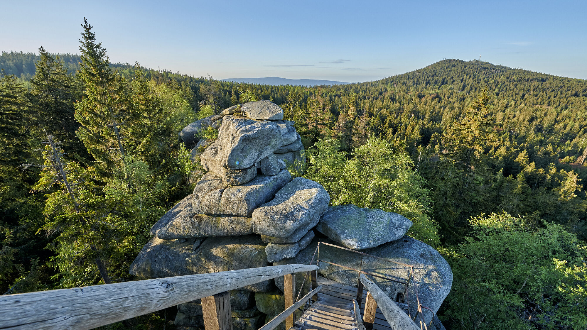 Ausblick über das Fichtelgebirge