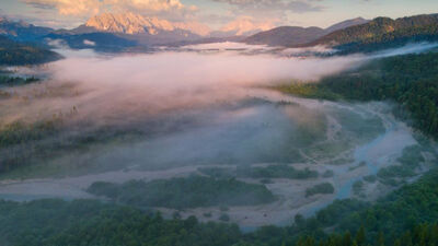 Die Isar bildet bei Krün und Wallgau eine der letzten Wildflusslandschaften der Alpen.