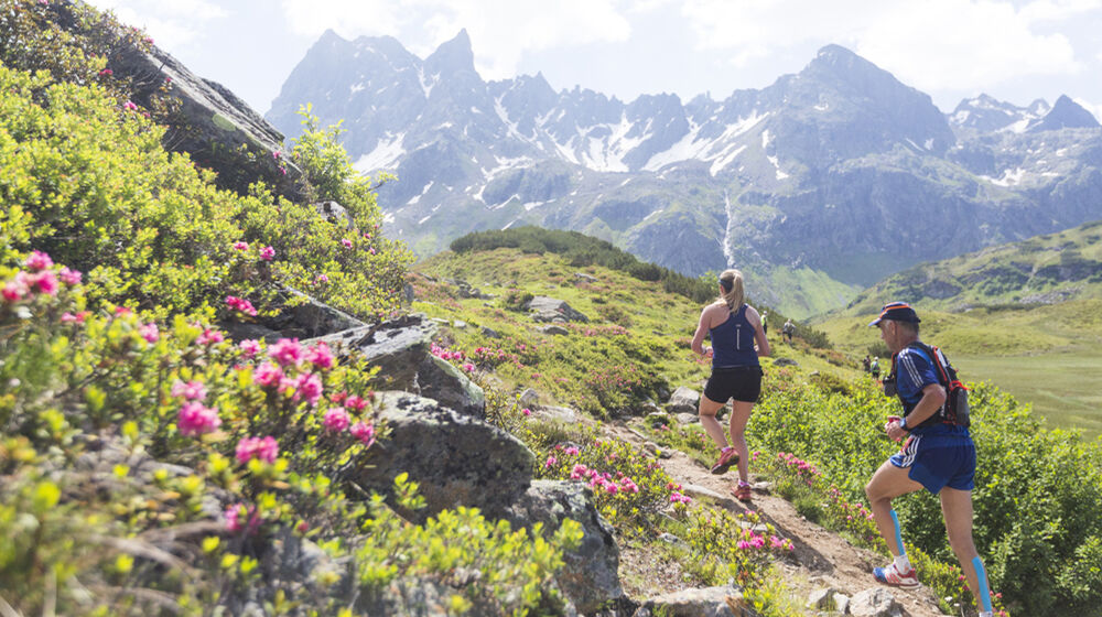 Läufer beim Montafon Arlberg Marathon