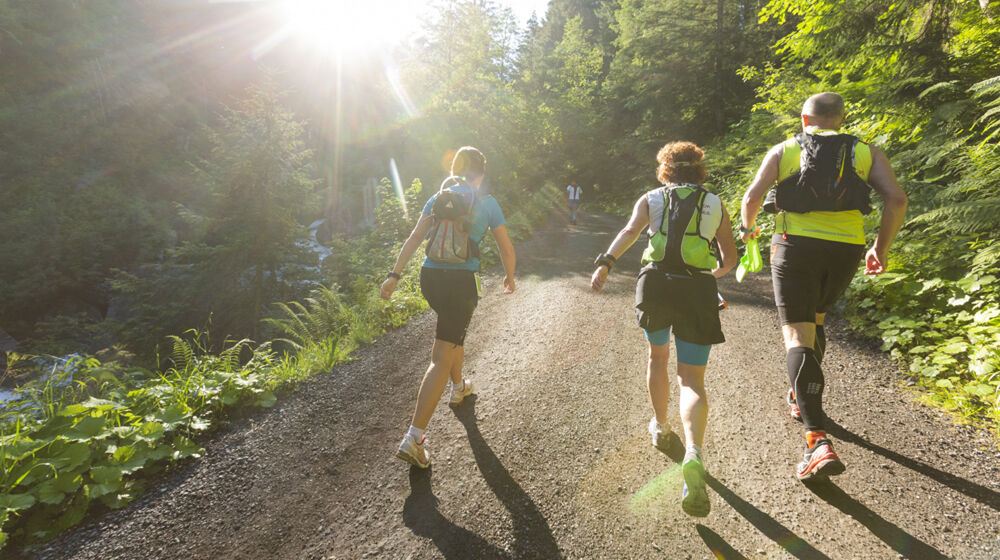 Läufergruppe beim Montafon Arlberg Marathon