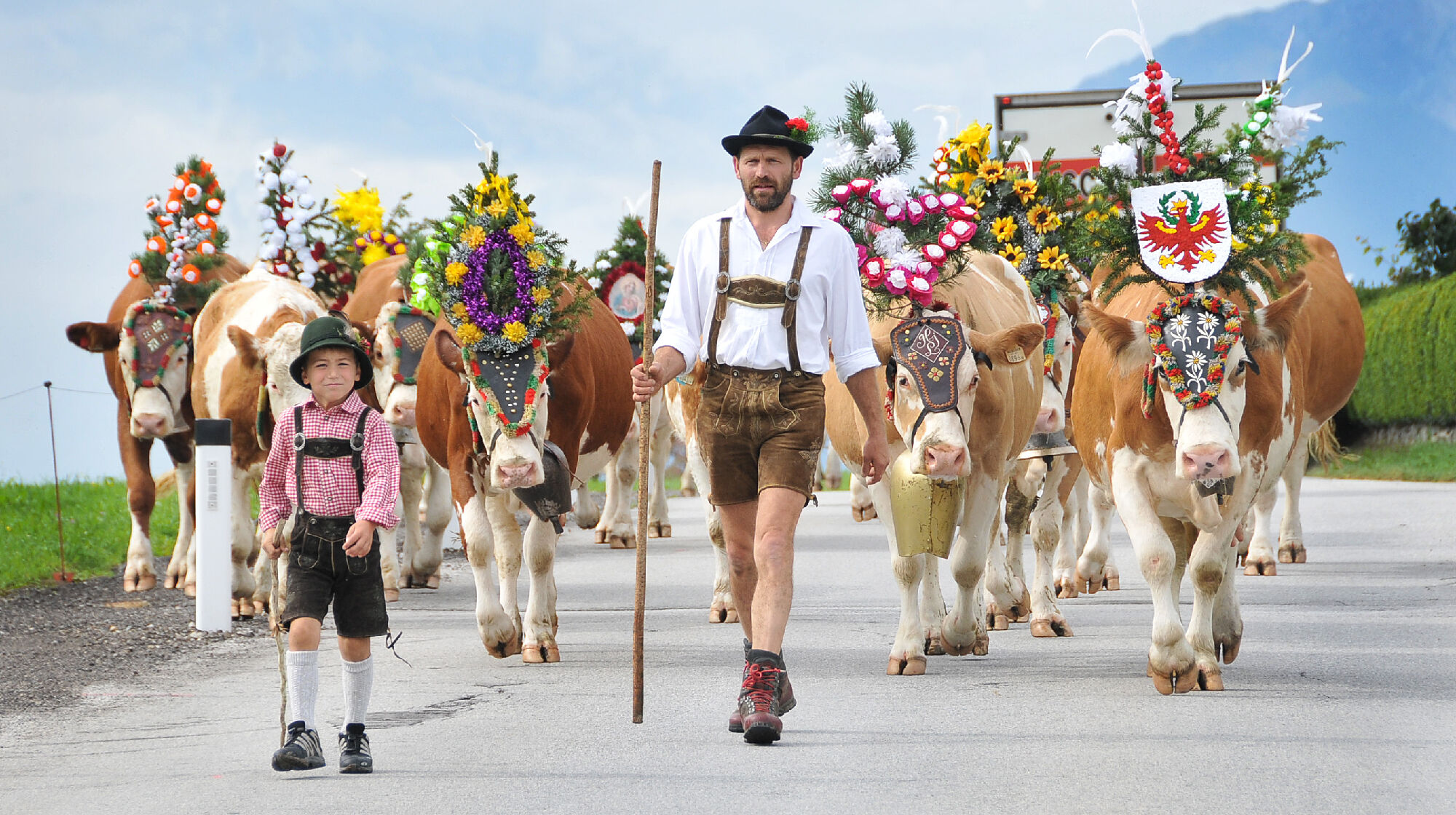 Almabtrieb im Alpbachtal