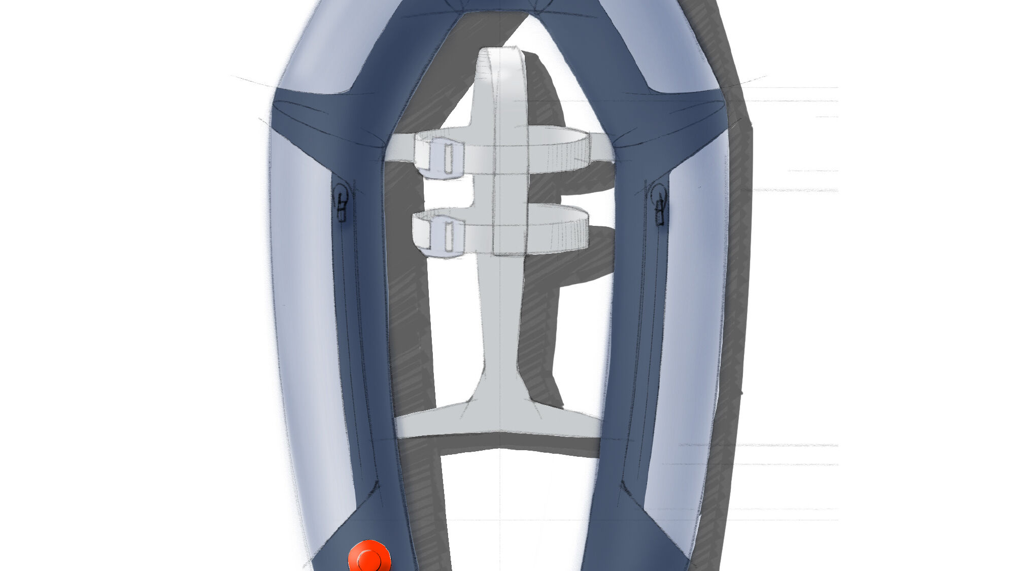 Neuartige, aufblasbare A.BOVE Schneeschuhe von ABS