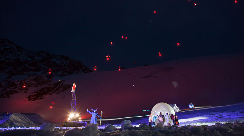 Beeindruckende Kulisse beim Gletscherschauspiel