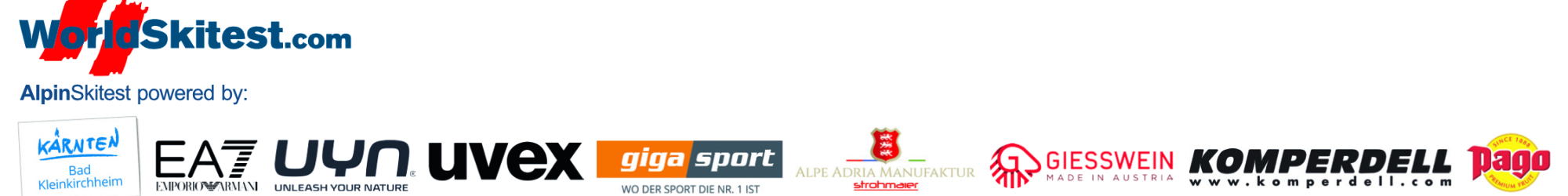 Sponsoren und Partner des WorldSkiTest 2019 