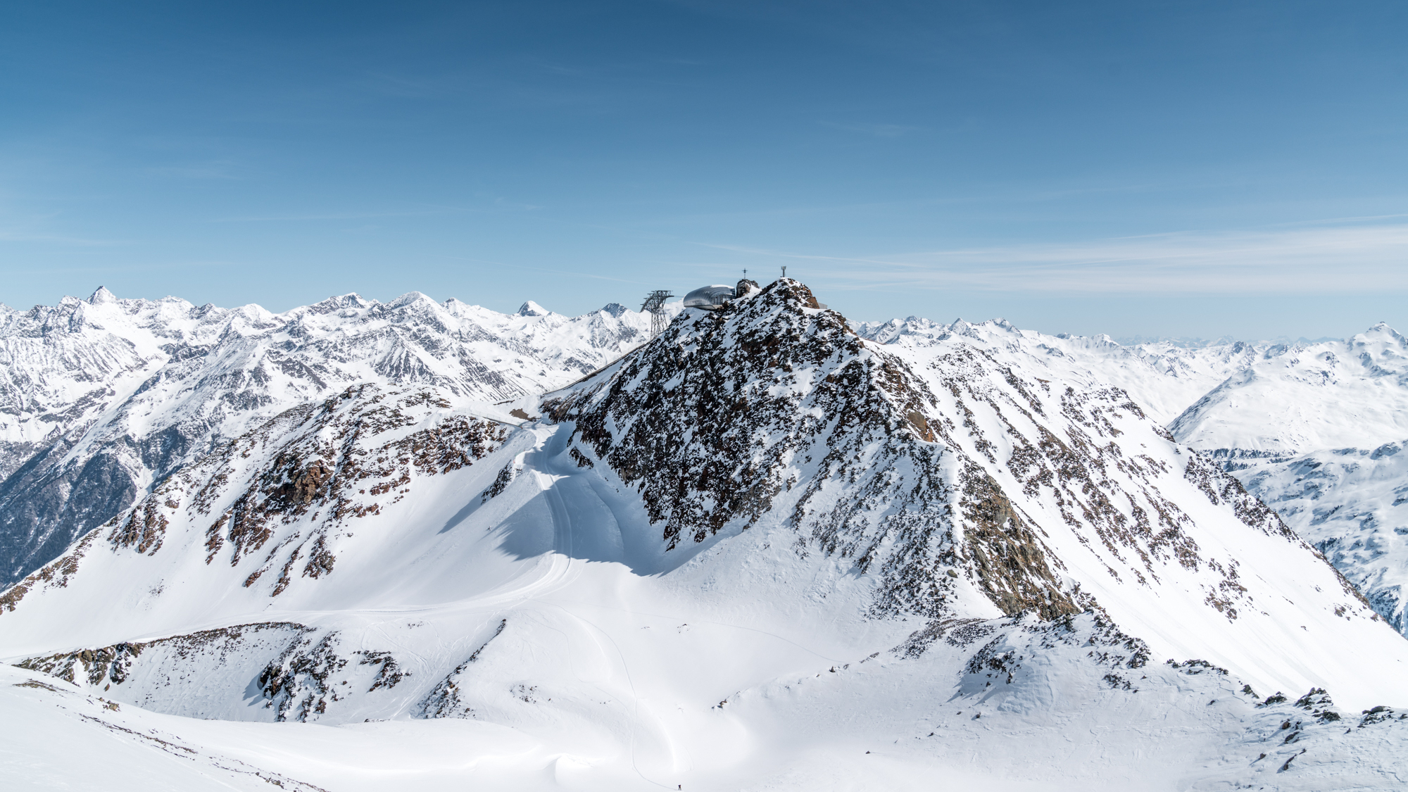 Impressionen aus dem Skigebiet Sölden