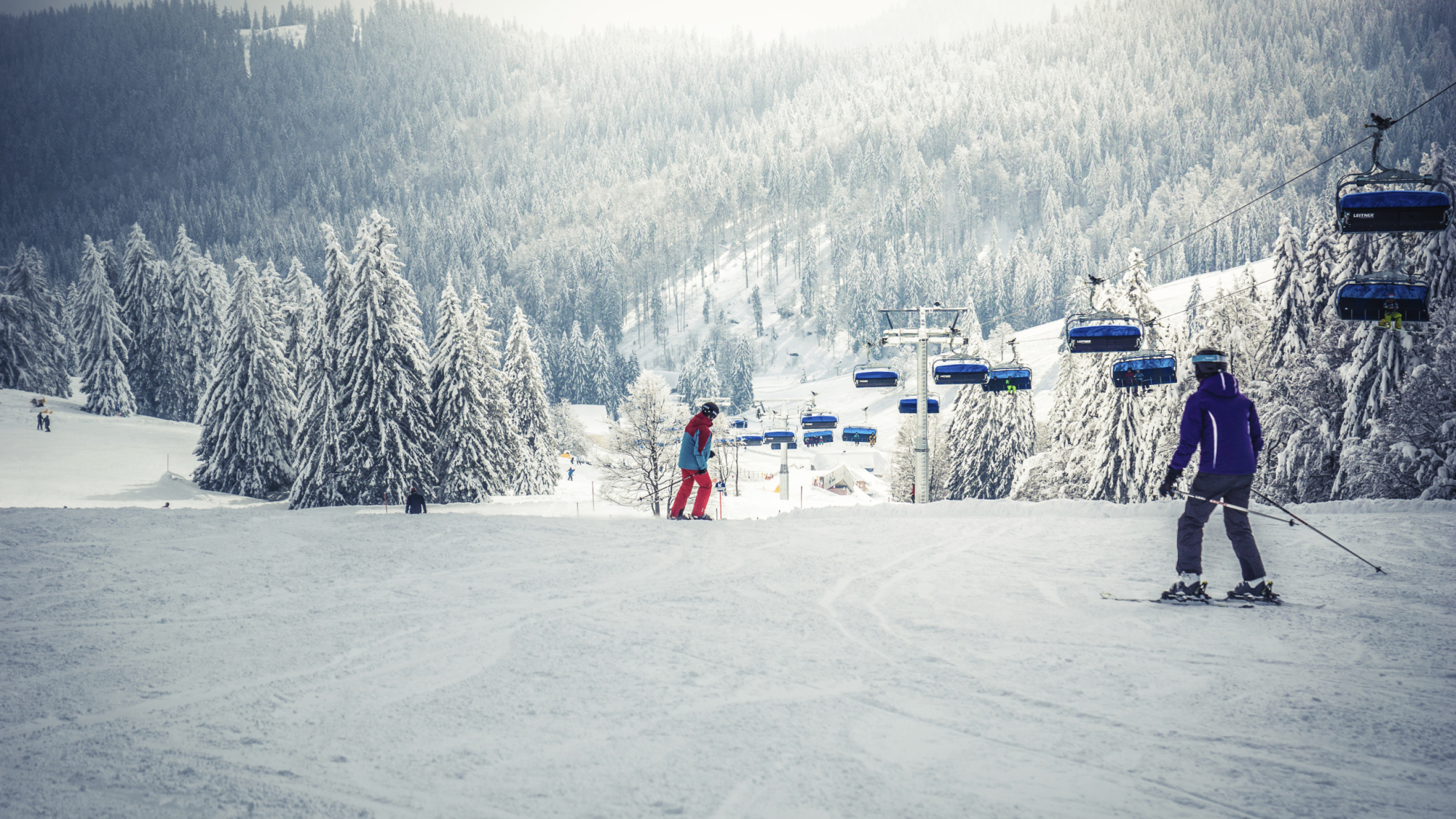 Skifahrer am Feldberg