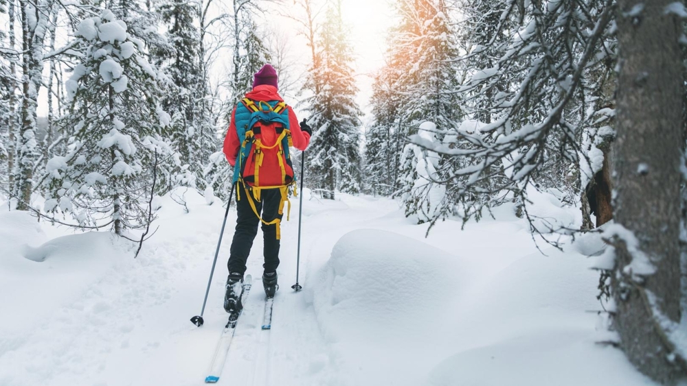 Ski-Langlauf in Finland