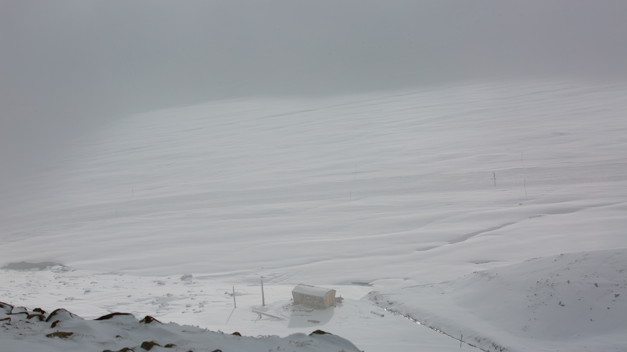 Blick auf das Skigebiet Kaunertaler Gletscher (Oktober 2021)