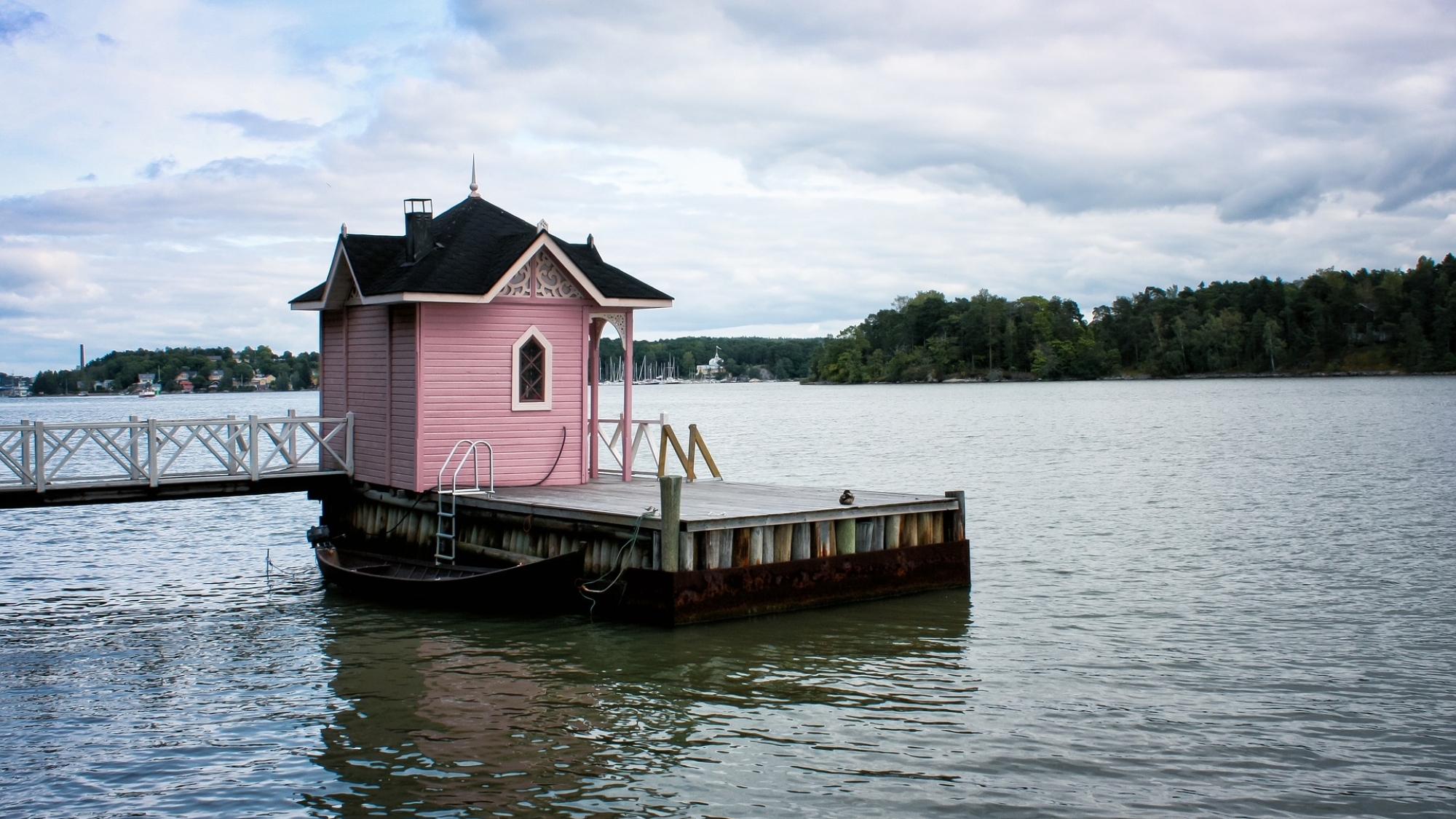 Eine Sauna in Finnland