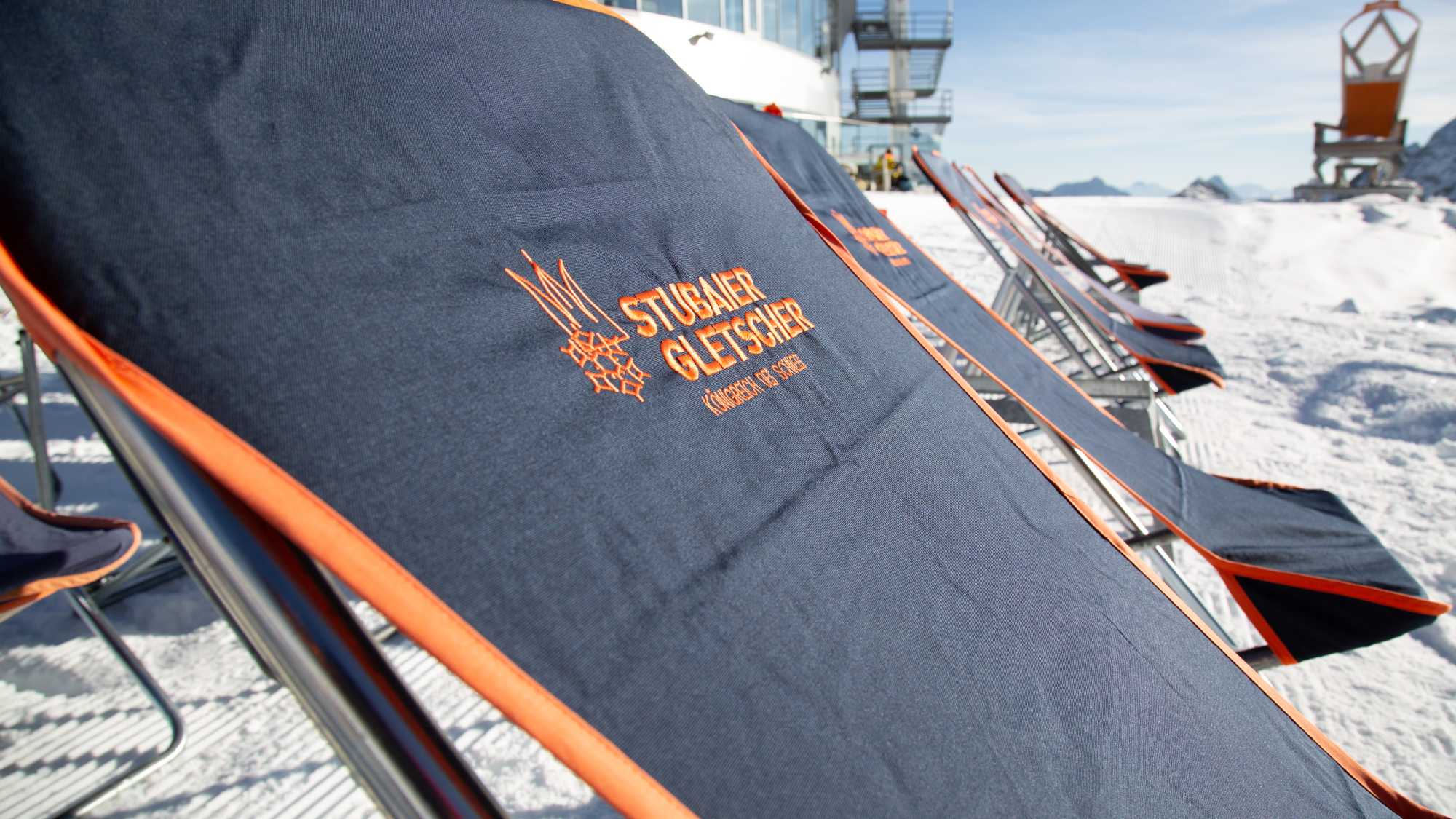 Liegestuhl am Eisgrat-Restaurant (2900m)