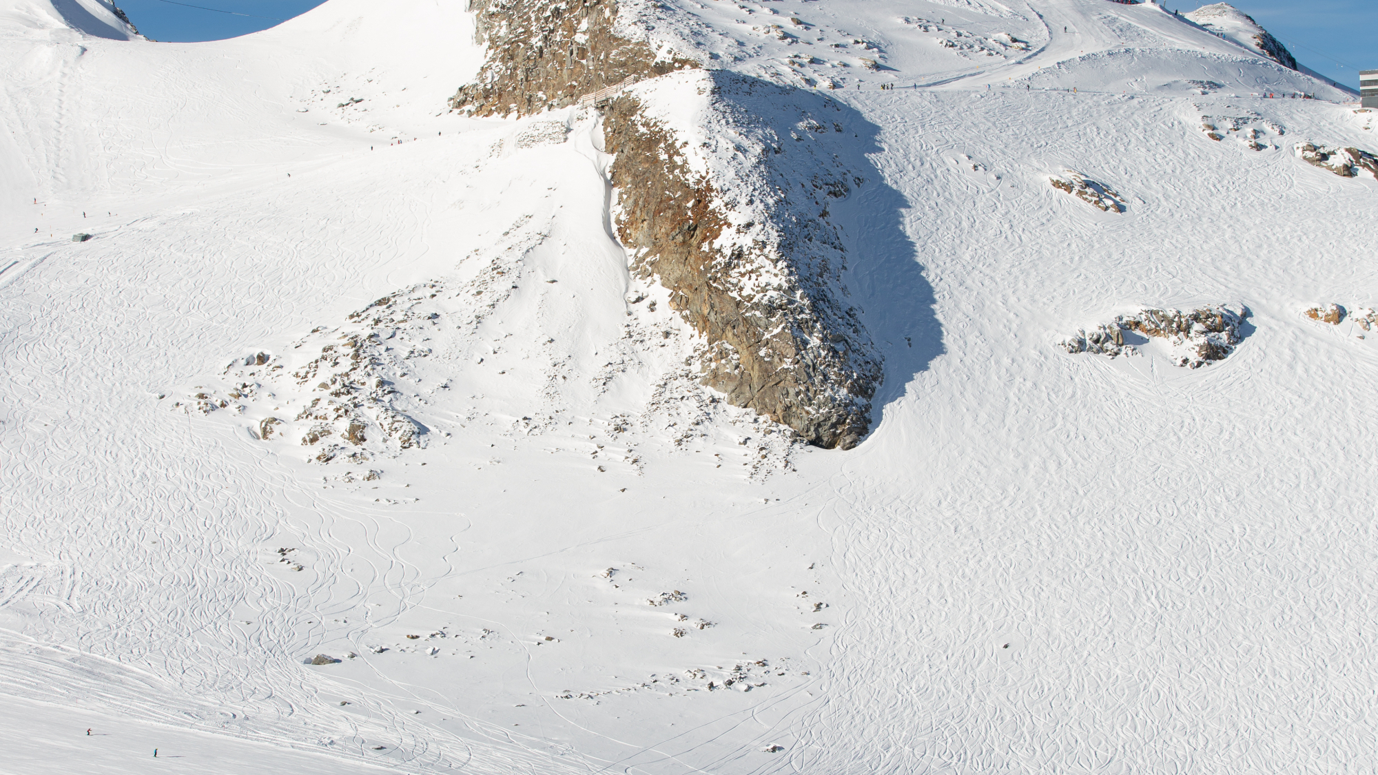 Blick auf Pisten und Großen Kaserer