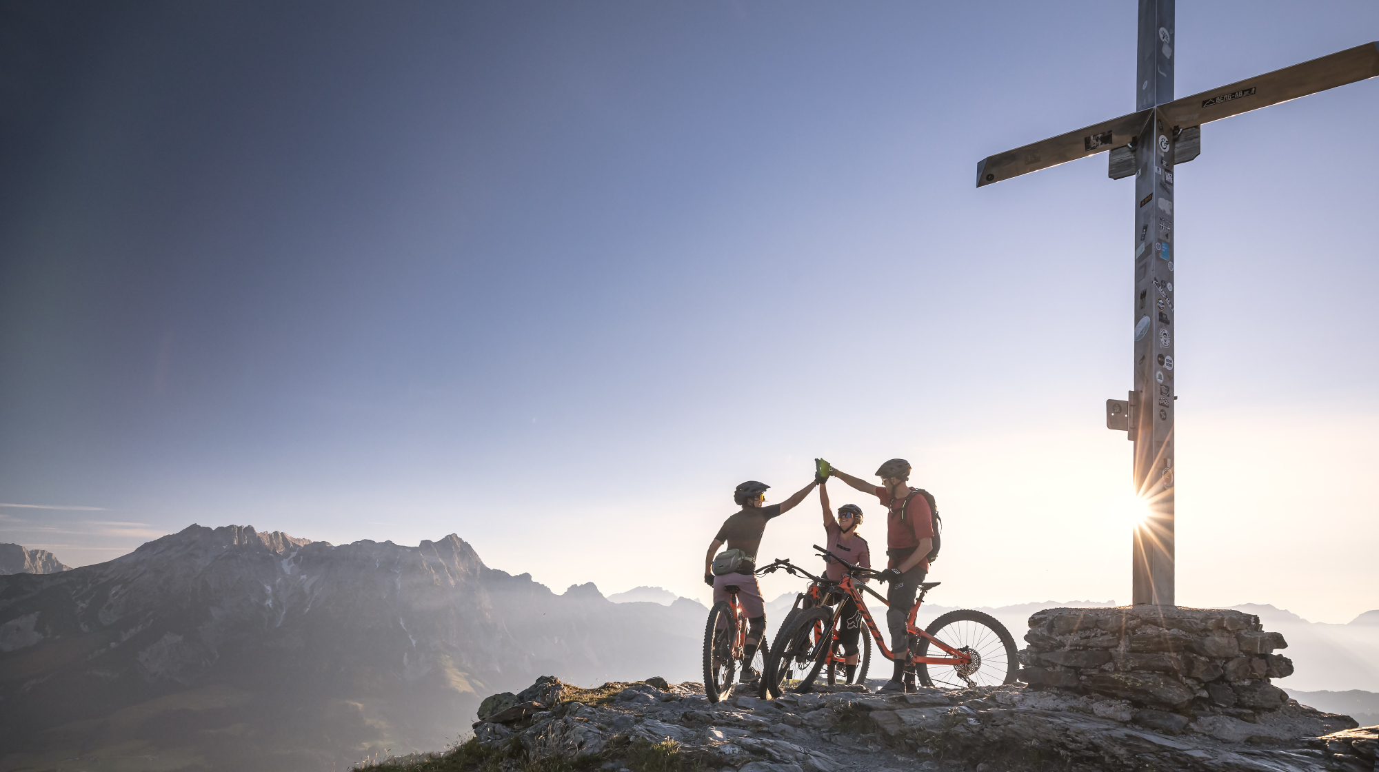 Mountainbiker im Bikepark Leogang