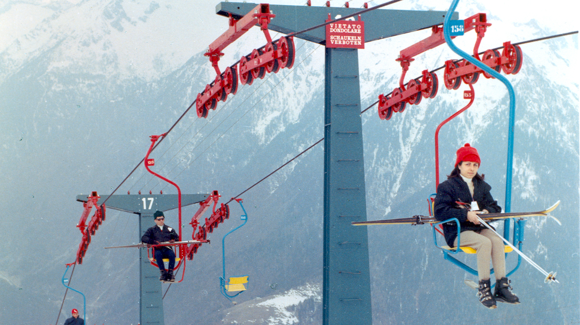 Sessellift in Grossensass im Jahr 1974
