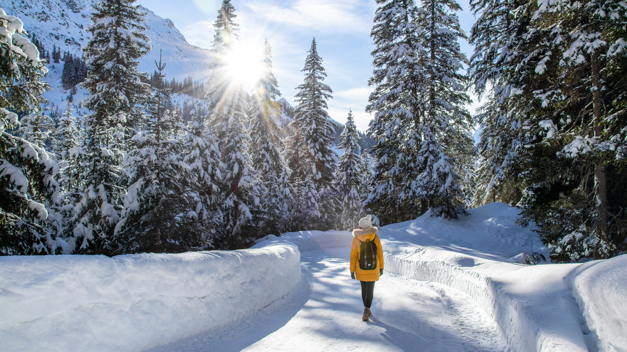 Unterwegs im Winterwanderdorf Lech am Arlberg, Vorarlberg