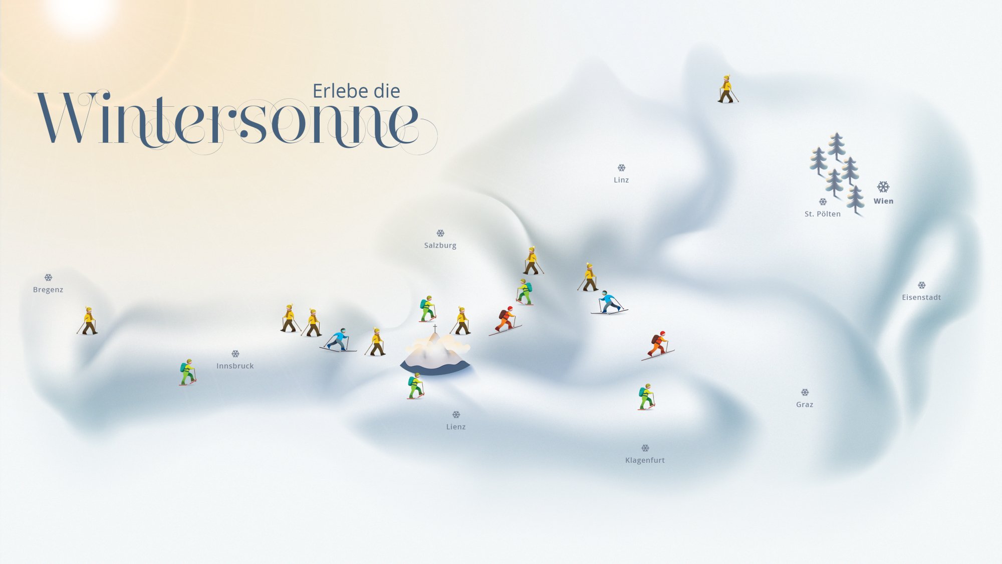 17 Winterdörfer in Österreich