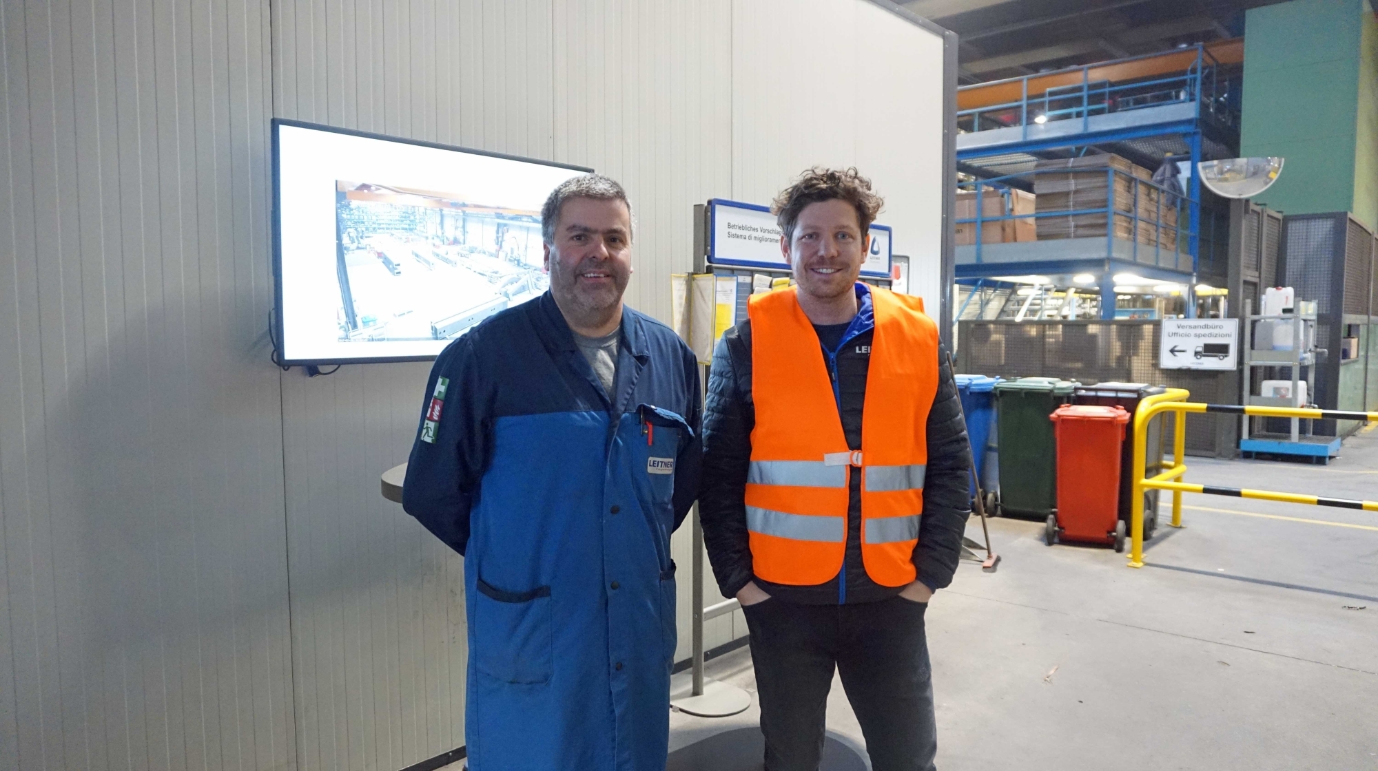 Martin Gasteiger aus der Produktion & Gotthard Schöpf, Head of Marketing