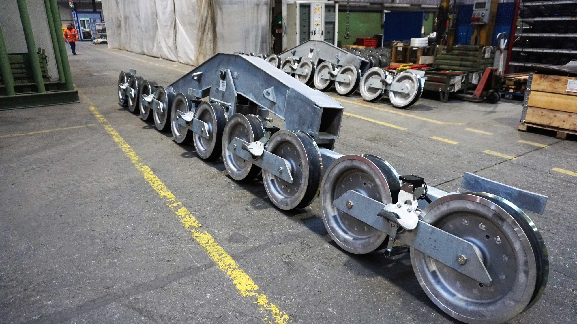 Vormontierte Rollenbatterien