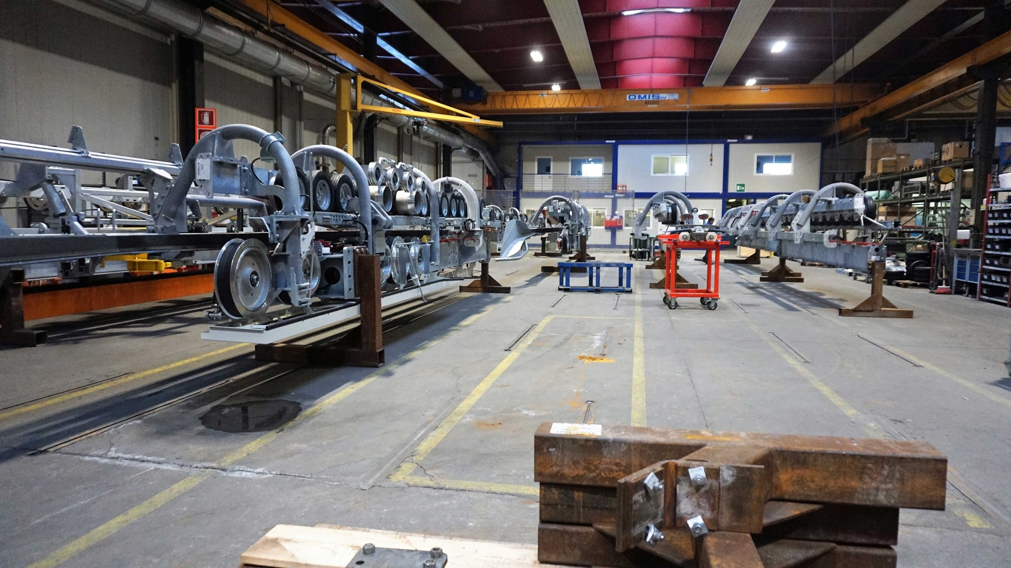 Die Stationselemente mit Seilrollen